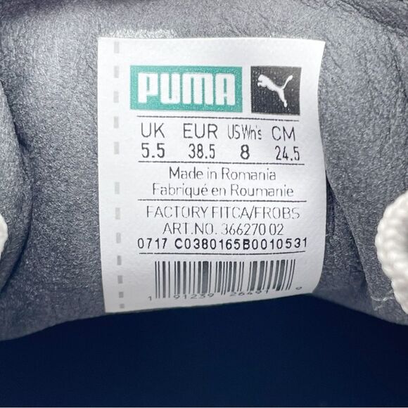 Puma x Fenty Pointy Creeper Sneaker Size 8 Patent Dove Gray Rihanna Platform - Picture 14 of 16